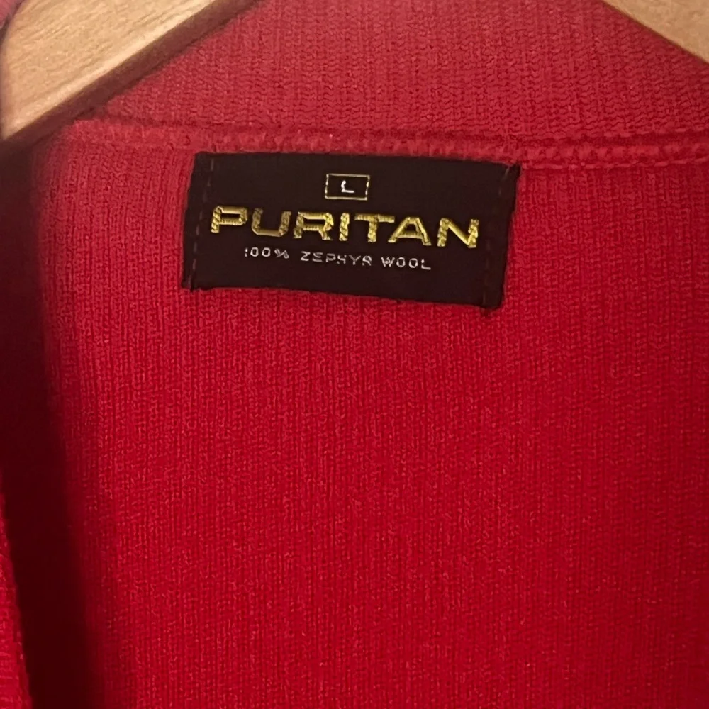 Vintage Puritans Womens Vest 100% Virgin Wool Red - Picture 3 of 8